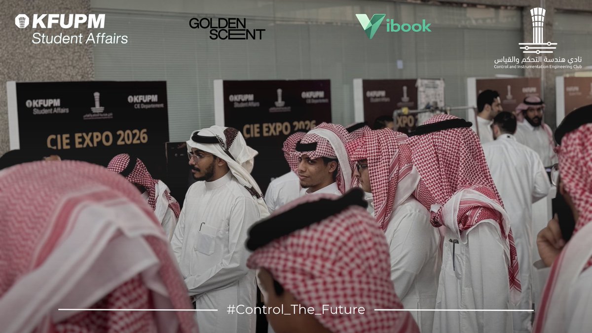 CIEC_KFUPM's tweet photo. في نسخته الثالثة، جاء CIE EXPO 2026 بشكل مختلف ومميز ✨

بمشاركة أكثر من 30 طالب وطالبة من مختلف التخصصات، قدموا مشاريع وأبحاث نوعية في مجالات التحكم والقياس، عكست مستوى عالي من الإبداع والابتكار 👏🏻

شكرًا لكل من كان جزءًا من هذه الرحلة
#Control_The_Future https://t.co/SESXzxboO5