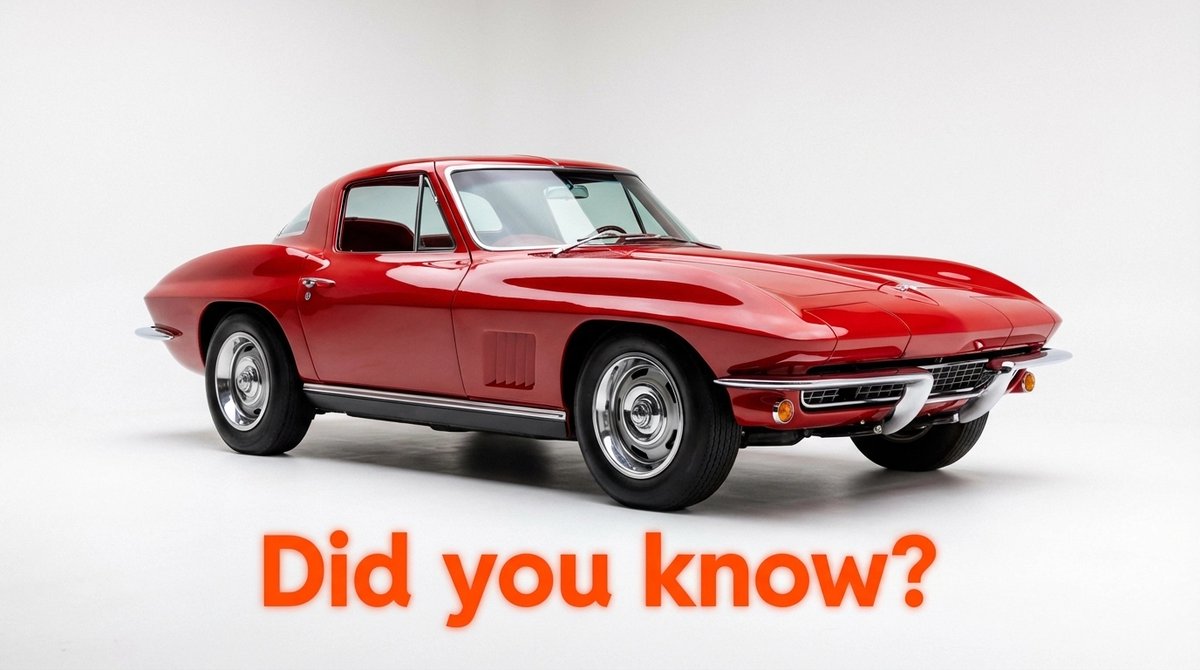 FuelRequired's tweet image. Did you know? The legendary 1963 Corvette Sting Ray's split rear window was a one-year-only design: making it a true icon for collectors! 🚗✨ Love rare classics? Visit fuelrequired.com for more jaw-dropping finds. #ClassicCars #Corvette #FuelRequired