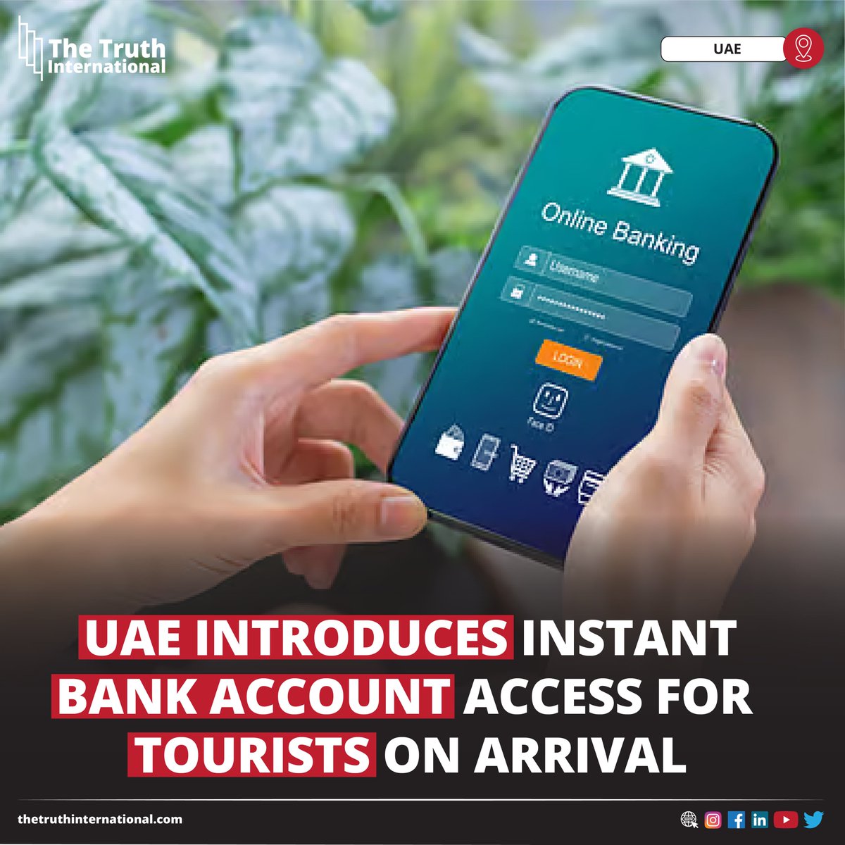 ttimagazine's tweet image. UAE Introduces Instant Bank Account Access for Tourists on Arrival

FOR MORE DETAILS: thetruthinternational.com/uae-introduces…

#UAE #Introduces #Instant #BankAccount #Access #Tourists #Arrival #Islamabad #TTI