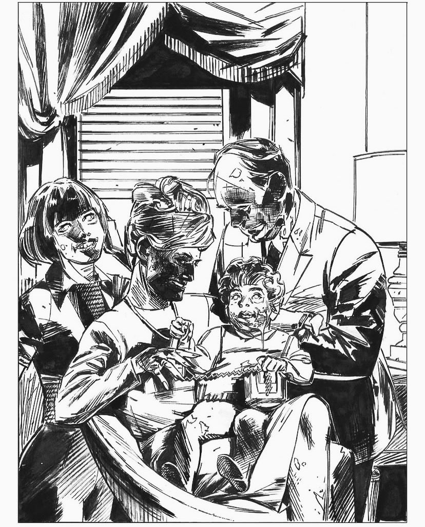 FernandoPro91's tweet photo. • Cover black&amp;white dei “Racconti del Derryleng” (vol.2)
 by @bugscomics •
#illustration #cover #blackandwhite #bugscomics #comics https://t.co/em3I1geD88