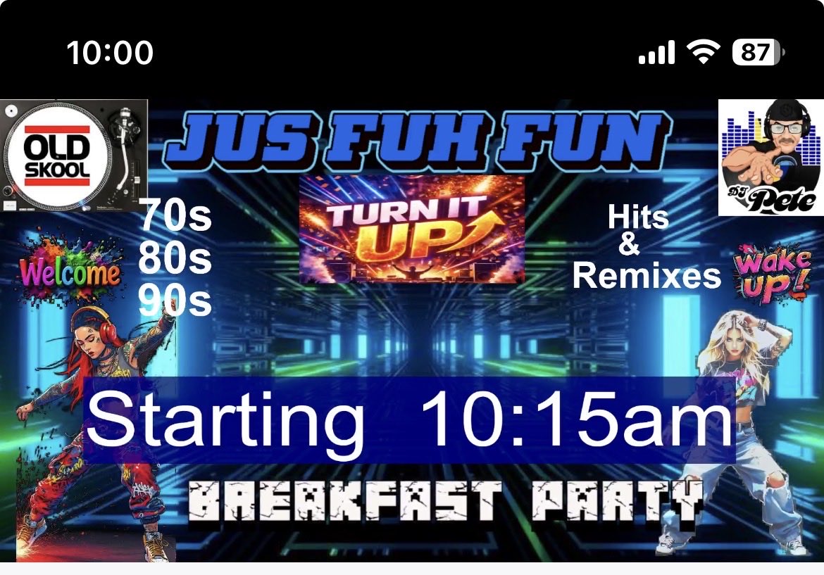 peter_bgi's tweet photo. The Saturday Morning Breakfast Stream starts at 10:15am (Barbados). Listen/Watch those 70s 80s 90s Hits and Remixes.
Share the link…
https://t.co/AuLP6Me4fi https://t.co/AwaAfweyt4
