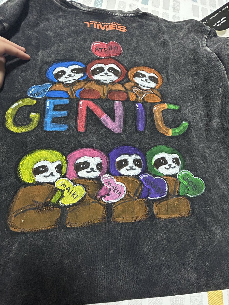 2F1D0jLlsi32647's tweet image. 使ってたツアーTシャツダメになっちゃったから新しいの作った(´・ω・｀)
  #GENIC  #GENIC_TEAMS
