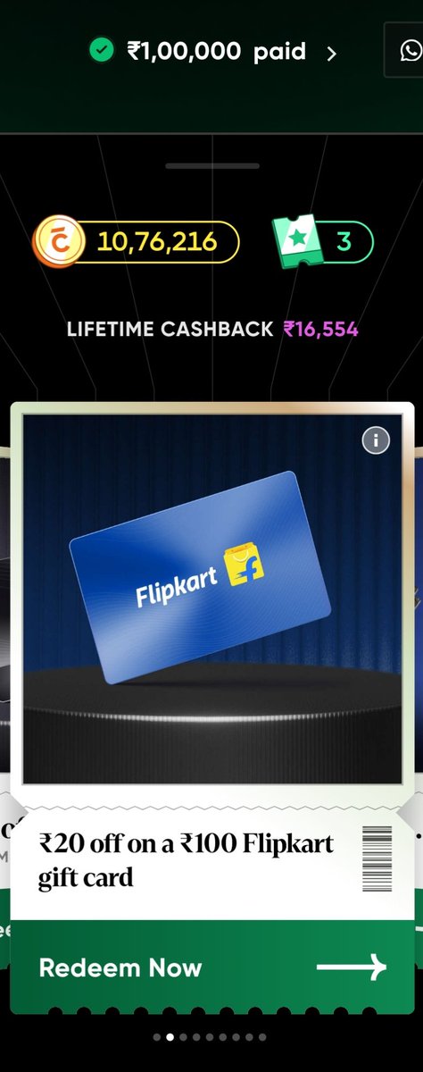SwipesAndSmiles's tweet image. Great Offer from @CRED_club @kunalb11 for 100000 #CreditCard  Bill payment.

750 #TataCliq #luxury coupon
75 Off 200 #amazon Shopping GV
20 Off 100 #flipkart GV.

Much much better than Petty Cred Coins. 

Use #Rupay #SBI debit card for more Rewards.