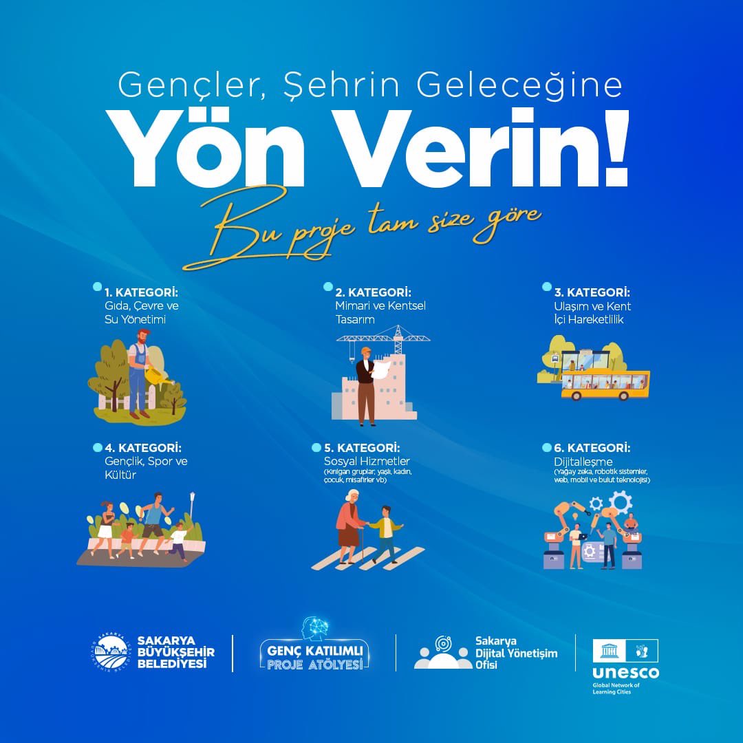Yarın son gün, söz gençlerde! ⏳

“Genç Katılımlı Proje Atölyesi 2025–2026 Fikir Yarışması”nda hemşehri oylaması için geri sayım başladı. 

Gençlerimizin şehrimize değer katacak projelerine destek olmak için oyunuzu hemen kullanın. 

🗳️ Oylama, sakarya.bel.tr adresinde 3