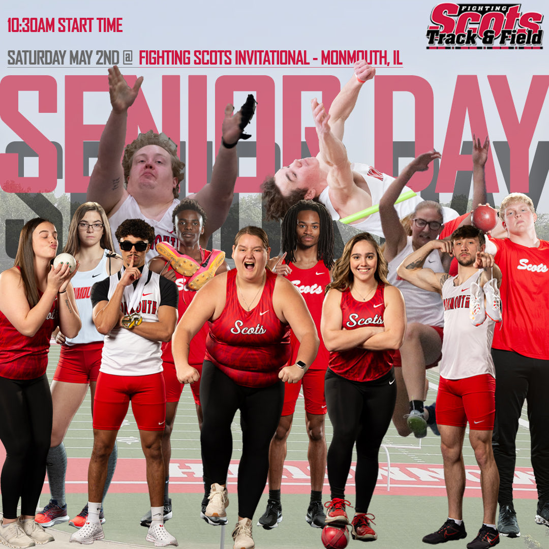 ScotsTFXC's tweet photo. 🔴⚪️ SENIOR DAY 🔴⚪️

📍Monmouth, IL
🏟️ April Zorn Stadium 
⏰ Field 10:30am 
⏰ Senior Day 10:45am
⏰ Track 12:00pm 
📊 https://t.co/0hI1EdTeHh https://t.co/KhJ6QDAZRh