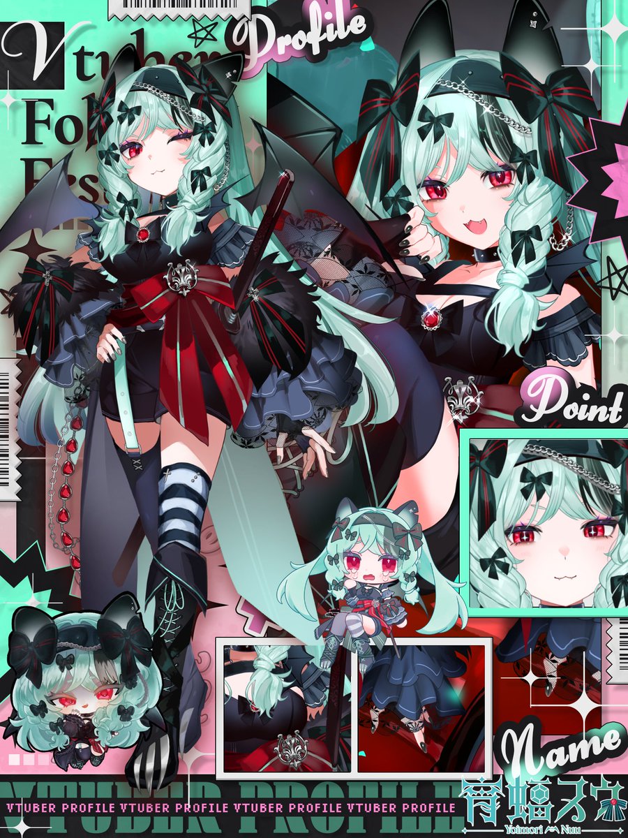 宵蝠ヌウ🦇🖤🎀🗡️新人VTuber@PROJECT ALVIZIA１期生 tweet media