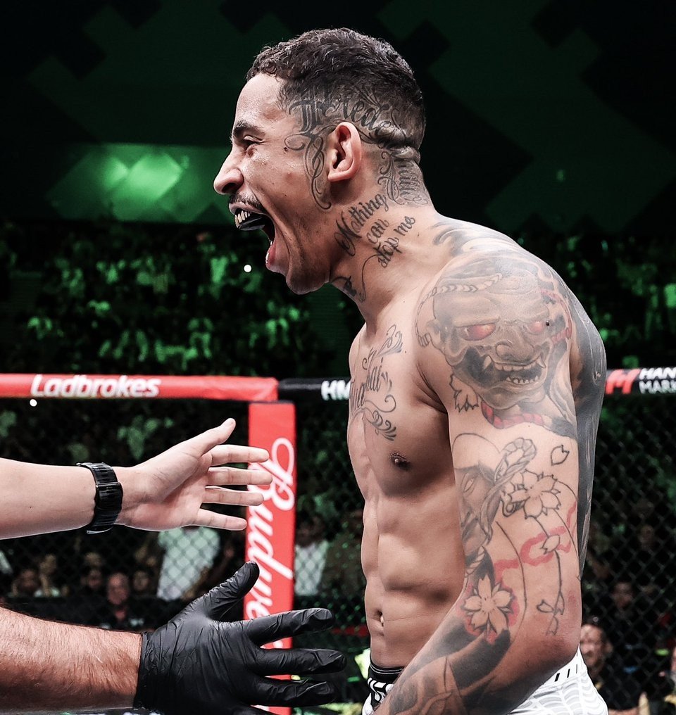 CagePulse_'s tweet photo. Carlos Prates 🚬🚬🚬

✅️ Jack Della Maddalena (KO/TKO)
✅️ Leon Edwards (KO/TKO)
✅️ Geoff Neal (KO/TKO)
✅️ Neil Magny (KO/TKO)
✅️ Li Jingliang (KO/TKO)
✅️ Charles Radtke (KO/TKO)
✅️ Trevin Giles (KO/TKO) https://t.co/ILQEFnbwMl