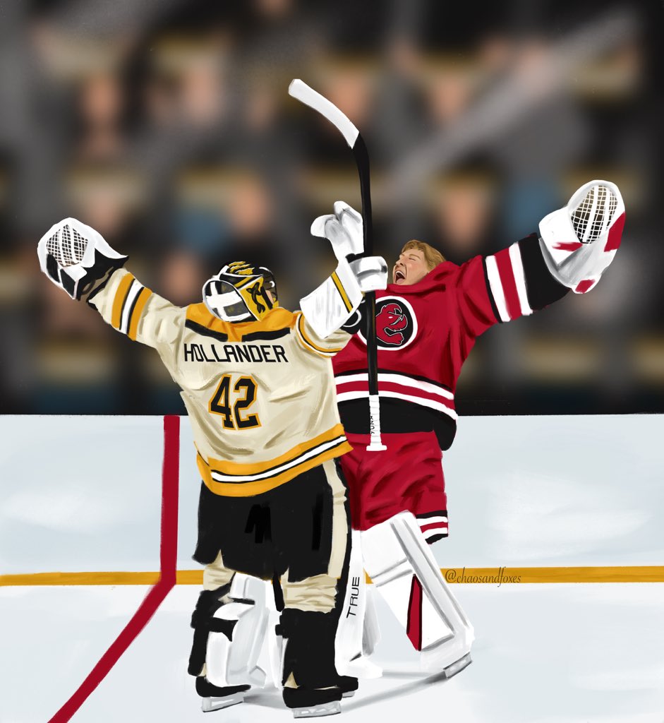 Hollapop hug based on <a href="/minrozanov/">oli 🖤</a>’s goalie Shane fic :) 
(Slight spoiler for his jersey…)
#heatedrivalry
