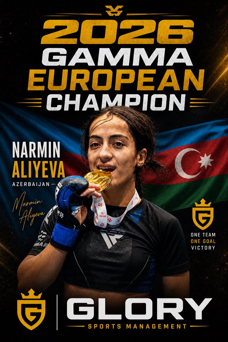 Glorysportsmng's tweet image. Narmin Aliyeva is now Gamma European Champion . 

Excellent work Narmin. 

#Gamma #mma #champion #future #azerbaijan #sport #idman