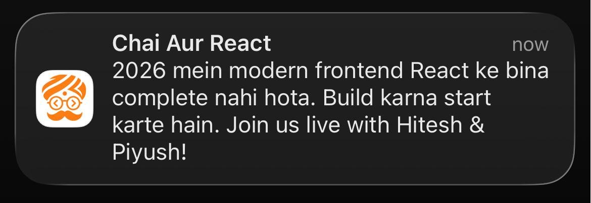 Chai Aur Code tweet media