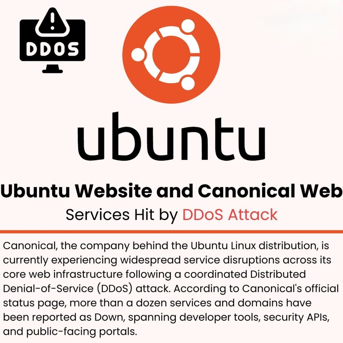 infoItlandy's tweet image. Ubuntu and Canonical Web Services Hit by Major DDoS Attack

#CyberSecurity #Ubuntu #Linux #DDoS #Canonical #TechNews #Infosec #OpenSource

#TikTok vm.tiktok.com/ZNRgoh2tv/