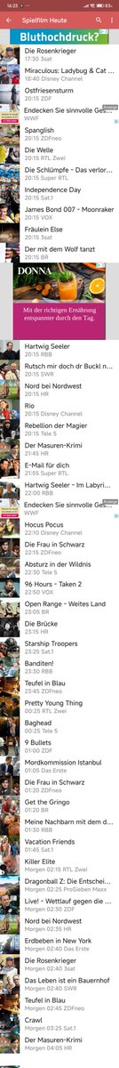 Babsi58089's tweet image. #TV #Spielfilme #heute Samstag