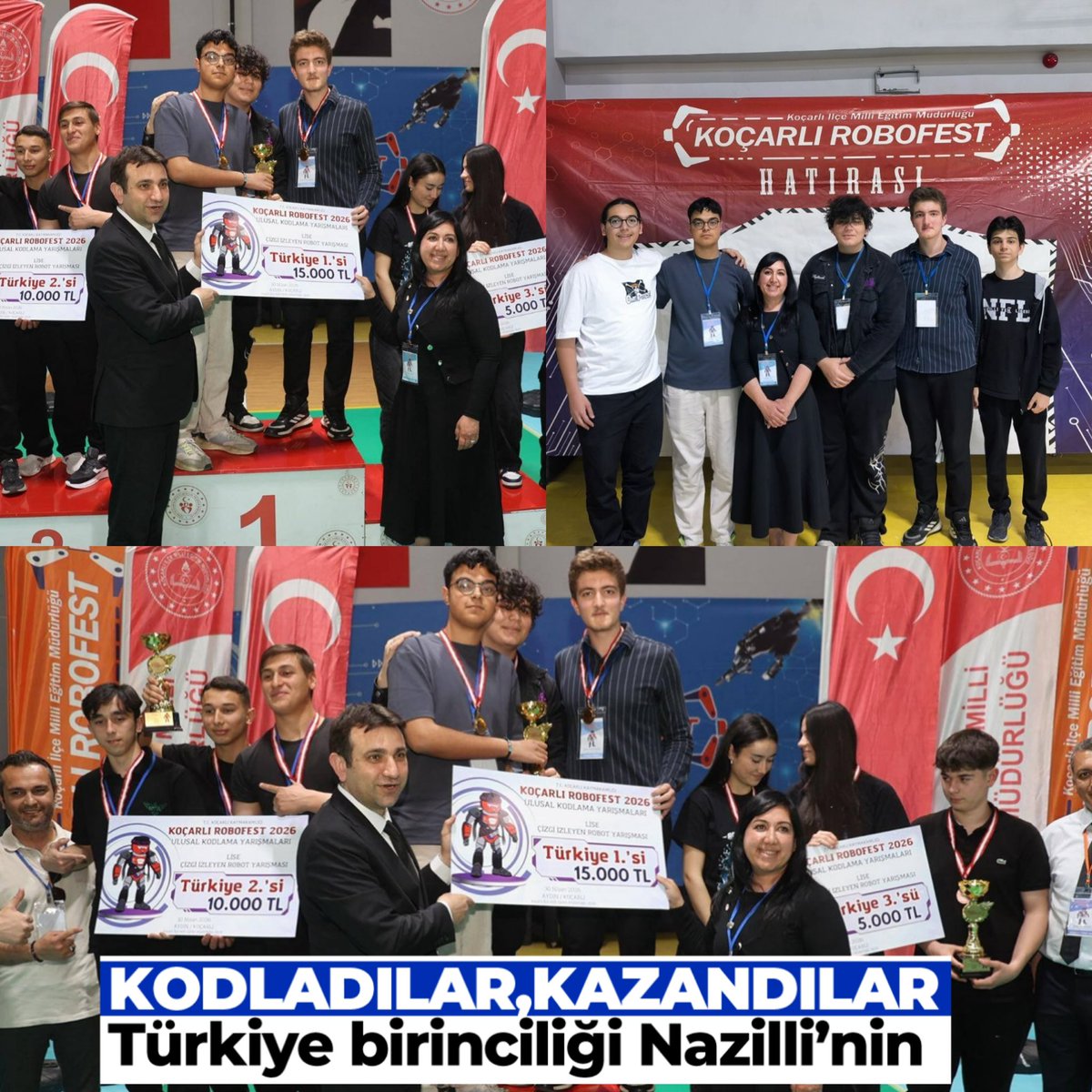 instanazilli's tweet photo. Kodladılar, kazandılar 👏
- Türkiye birinciliği Nazilli’nin ! https://t.co/OcJuuOk02m