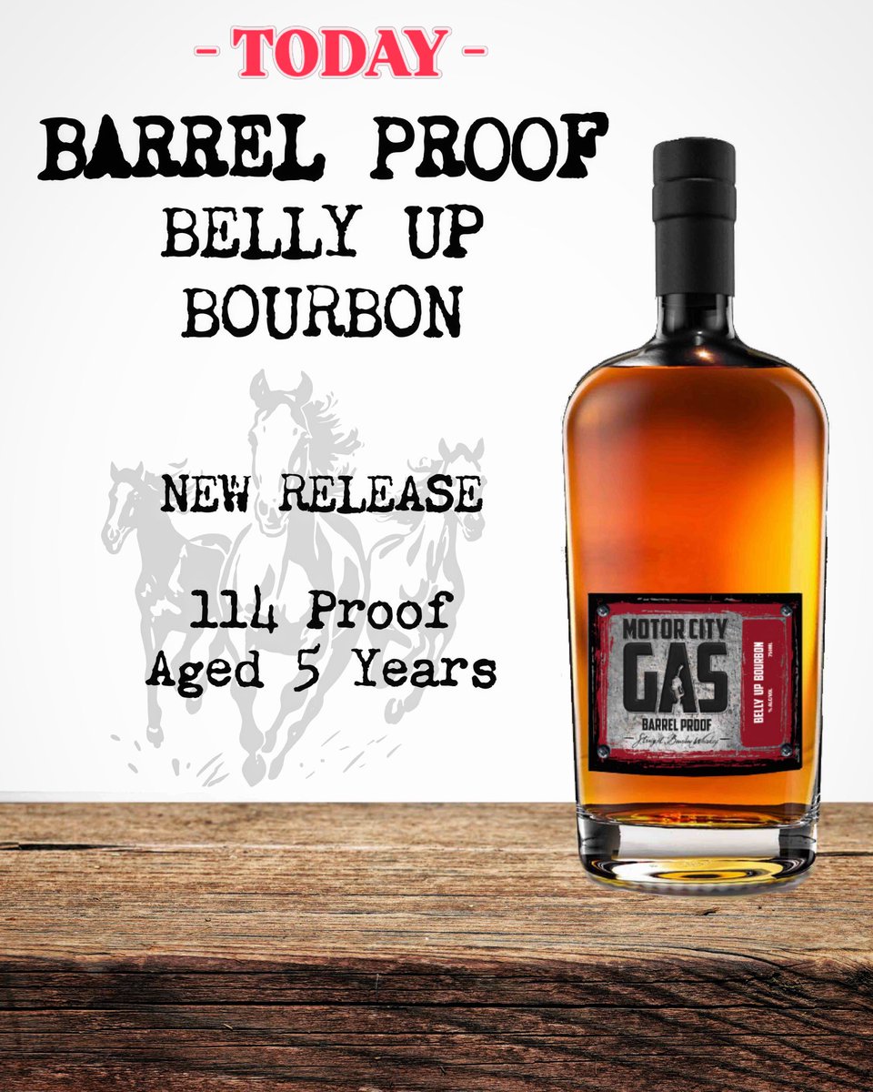 MotorCityGas1's tweet photo. Limited Single Barrel Release starting today at 2pm

3-7pm: Caribbean food

7pm: Kentucky Derby on the big screen

8-10pm: @MidnightProof band

Dress for the race for a chance to win a bottle of Barrel Proof Belly Up #Bourbon https://t.co/tmKazANxjx