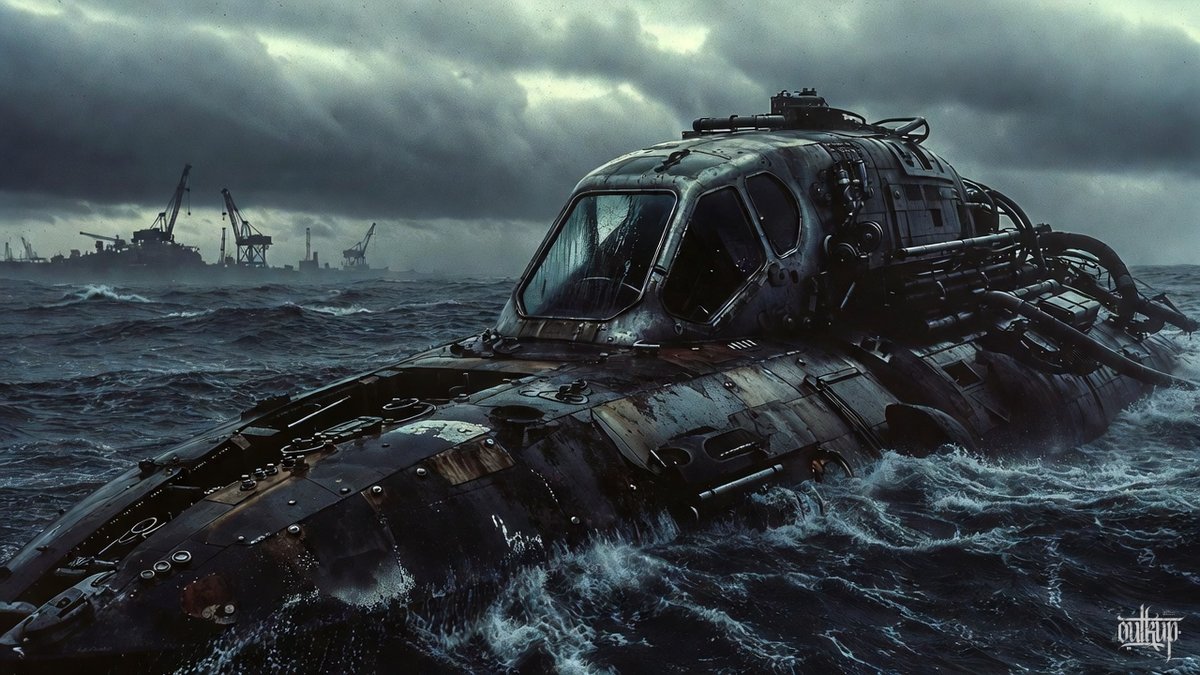 outkup's tweet image. Rust, waves, and whatever’s left.
#postapocalyptic
