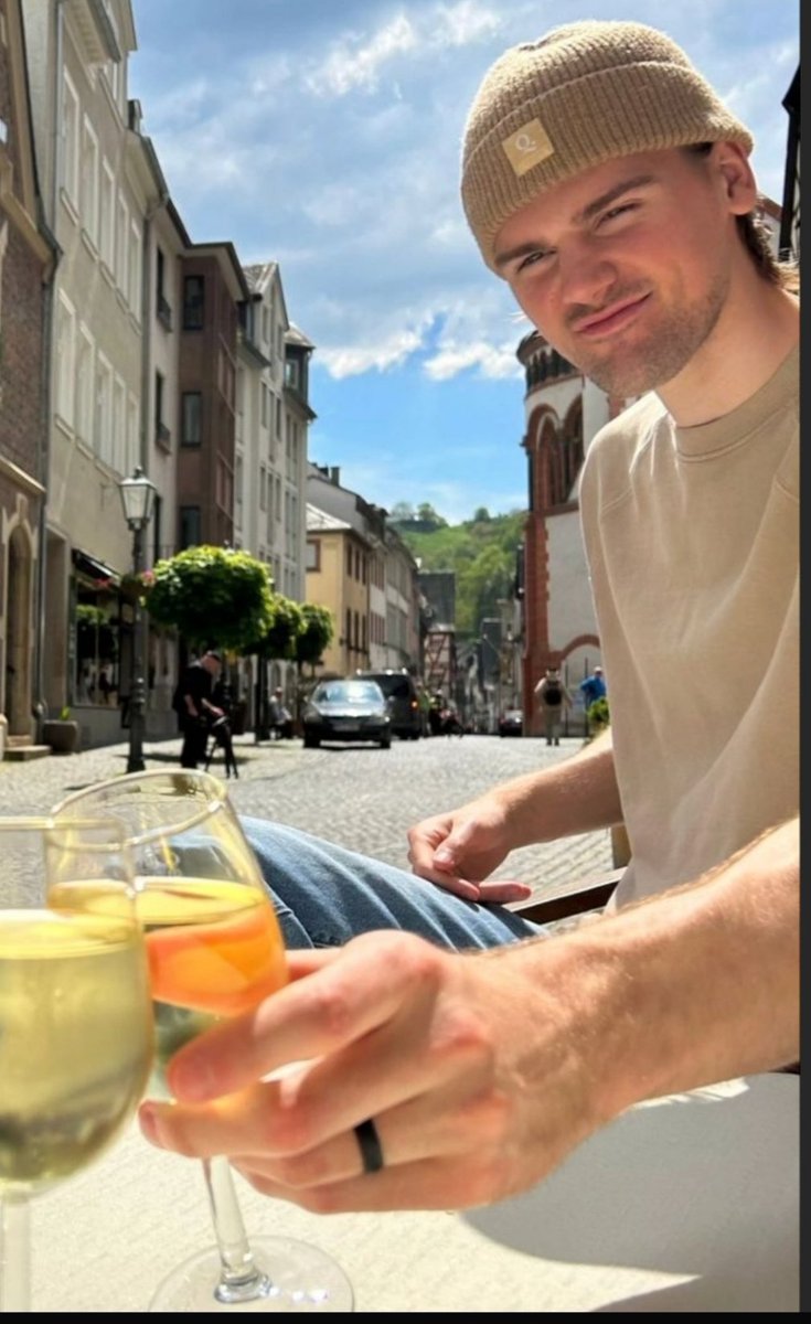 7'3  M.H. from the Netherlands reaching for a drink