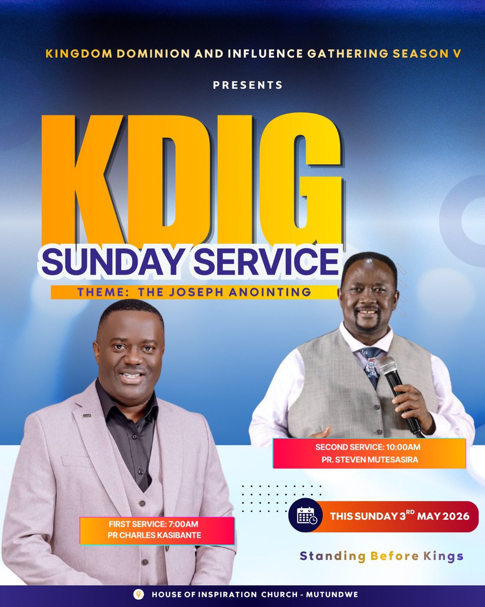 HOInspirationUG's tweet image. Set your reminder now. It’s #KDIGSundays you can’t afford to miss 🤠.. #TheJosephAnointing #Sunday #KDIG #Service