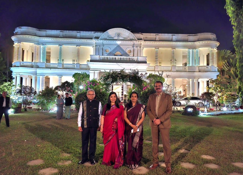 Admiral Dinesh K Tripathi, India's Chief of Naval Staff, began an official visit to Myanmar at the invitation of the Myanmar Navy. Received by Ambassador Abhay Thakur, the CNS engaged with Deputy Foreign Minister U Ko Ko Kyaw &amp; Deputy Transport Minister U Tun Lu at India House.