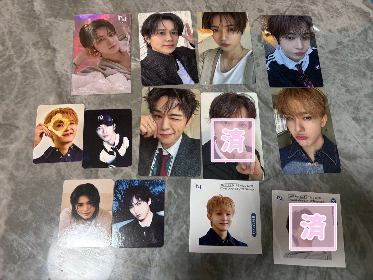 81g_p's tweet photo. INI PULSE パルス 封入トレカ 交換

【譲】画像参照

【求】西（同種またはneowing ステッカー）

写真でのご提示お願い致します🙇💦
大阪手渡しまたは、郵送の場合纏めての交換希望📮
お気軽にお声がけください。

 #INI交換  #INI譲  #INI求 https://t.co/8Wiu4W6K4e