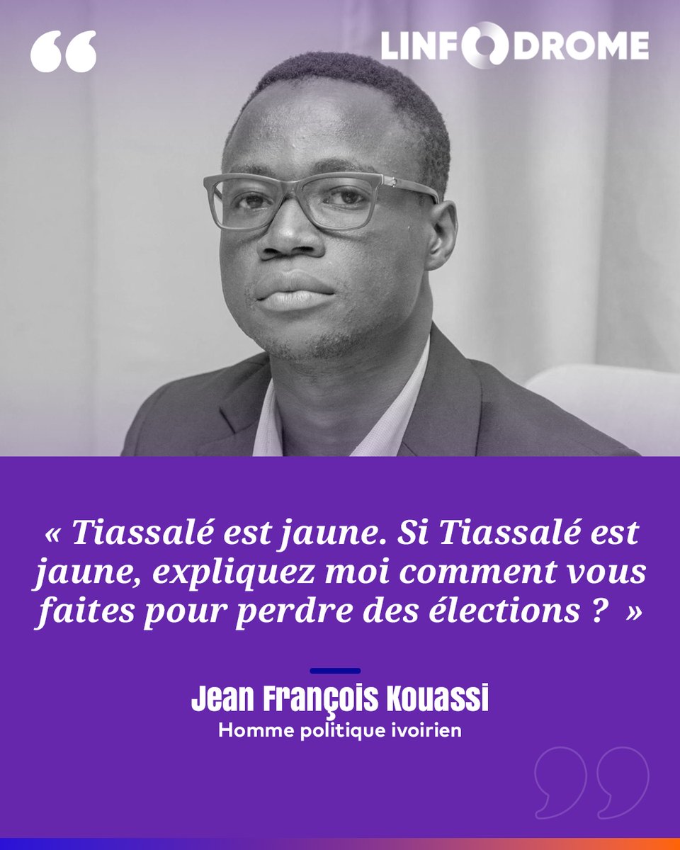 Linfodrome's tweet image. Invité à la rentrée politique du mouvement ADCI, Jean François Kouassi n'a pas hésité à tacler Assalé Tiemoko en son parti dans un esprit de fraternité.

#Linfodrome