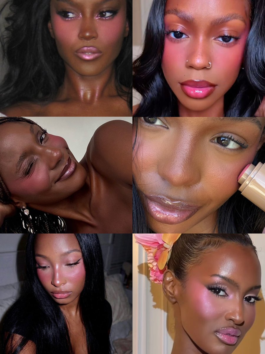pinkglitterie's tweet photo. Black women x pink blush https://t.co/JdvvuN9bIv