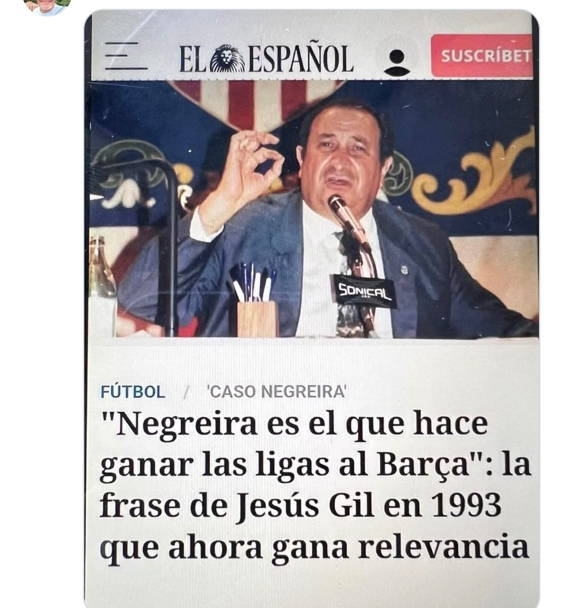 <a href="/Paul_Tenorio/">Paul Tenorio</a> 17 años pagando al vicepresidente arbitral, aunque en realidad fueron muchos más. Y no lo digo yo, sino alguien tan poco madridista, como Gil.