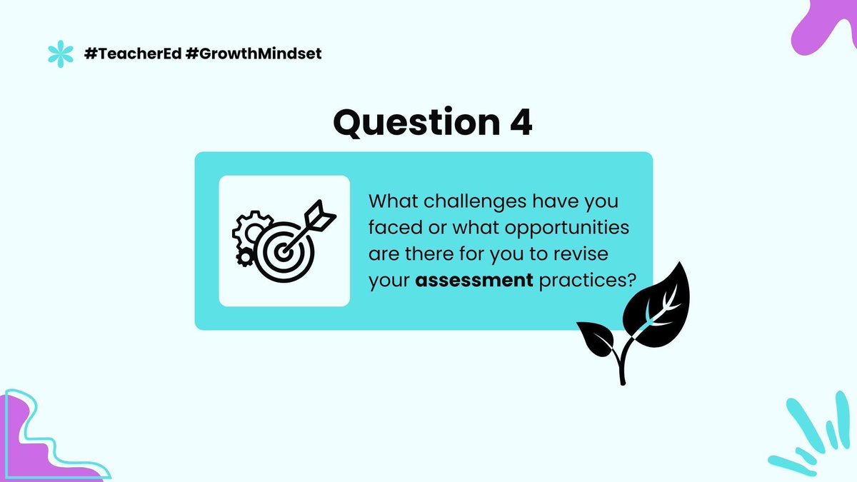 RutgersAltRoute's tweet image. It's time for Question 4! #TeacherEd #GrowthMindset

“You can enhance or destroy students’ desire to succeed in school more quickly and permanently through your use of assessment than with any other tool you have at your disposal.” – Richard J. Stiggins