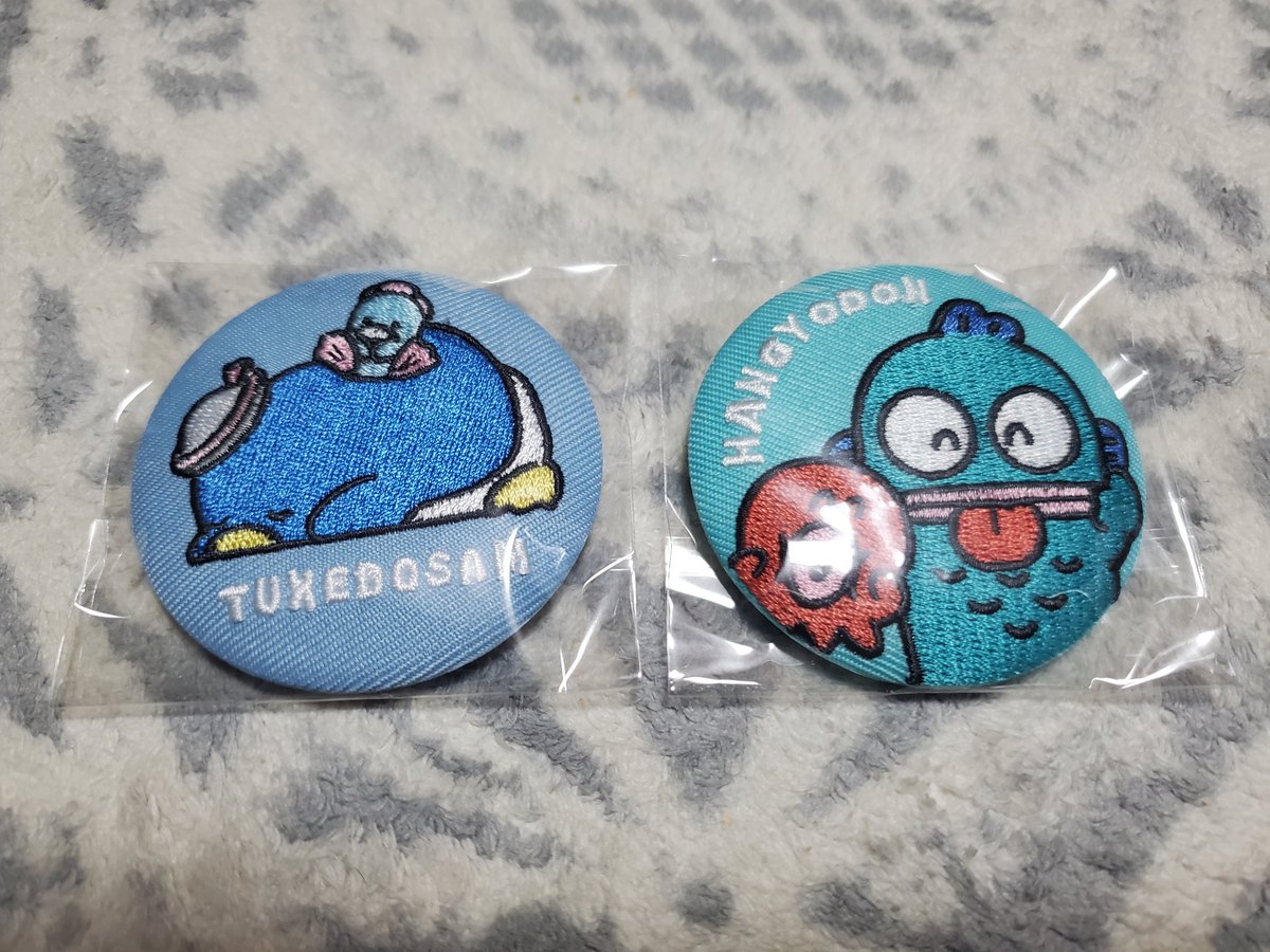 goofy_kikilala's tweet photo. 【交換】
サンリオ　刺繍缶バッジ　なかよし

譲
サム、ハンギョドン

求
キキララ、クロミ

固定ポストの詳細を必ず読んでからお声掛けお願い致します。 https://t.co/C3TZlHHMFE
