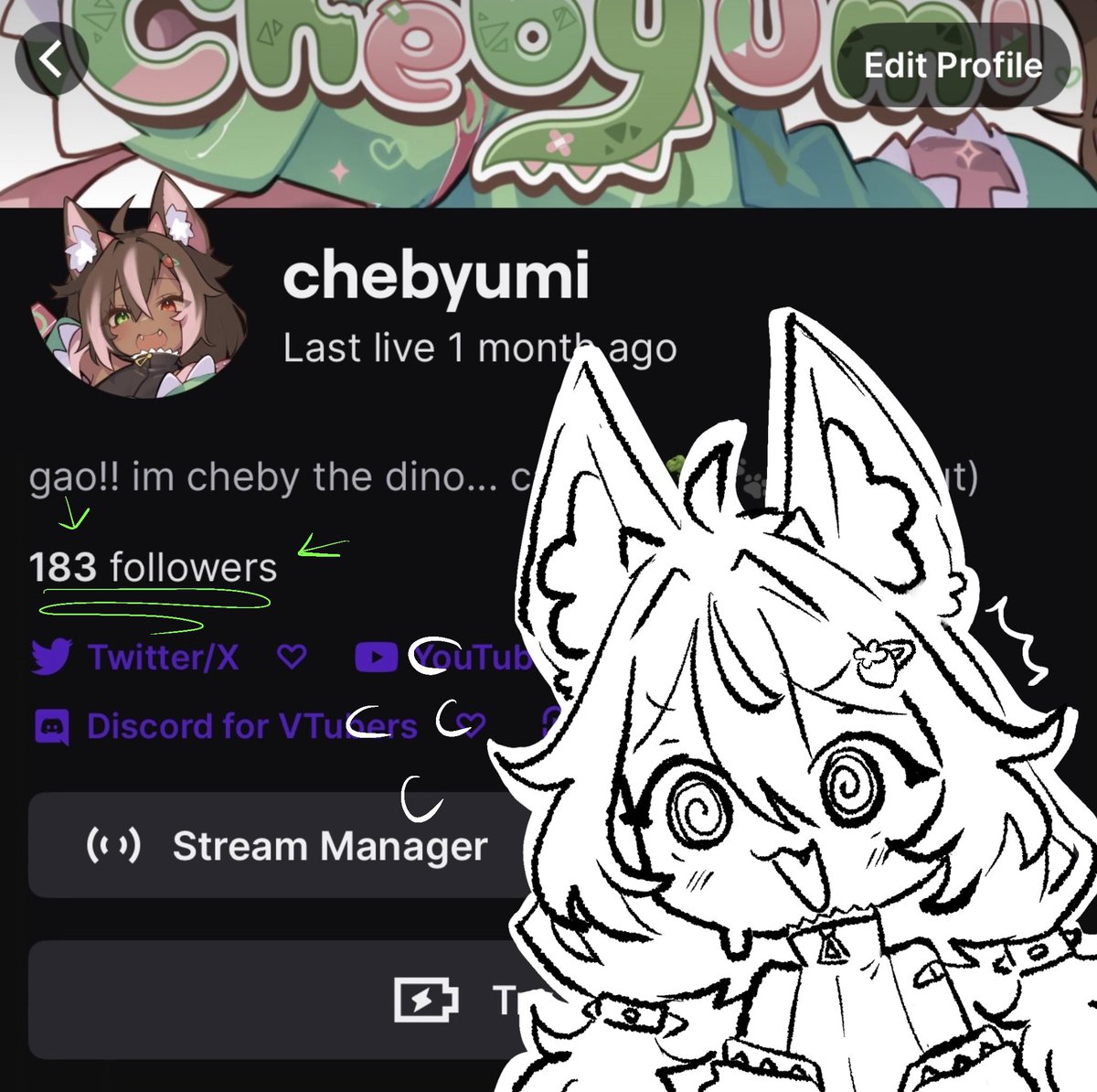 cheby 🍓🦖 ⌞vtuber⌝ tweet media