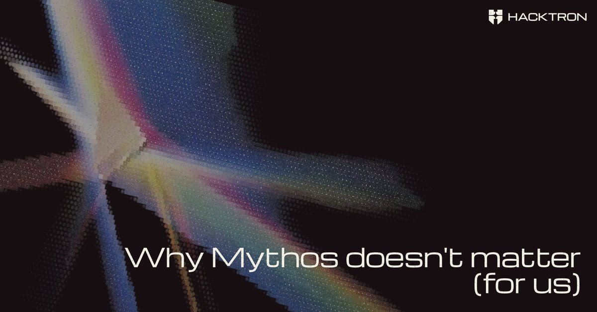 HacktronAI's tweet photo. Mythos showed that frontier models can find complex vulnerabilities with a skilled operator in the loop.

But for applications that don't have the complexity of a JIT compiler, we found that smaller models run repeatedly can outperform larger frontier models on cost-to-recall.