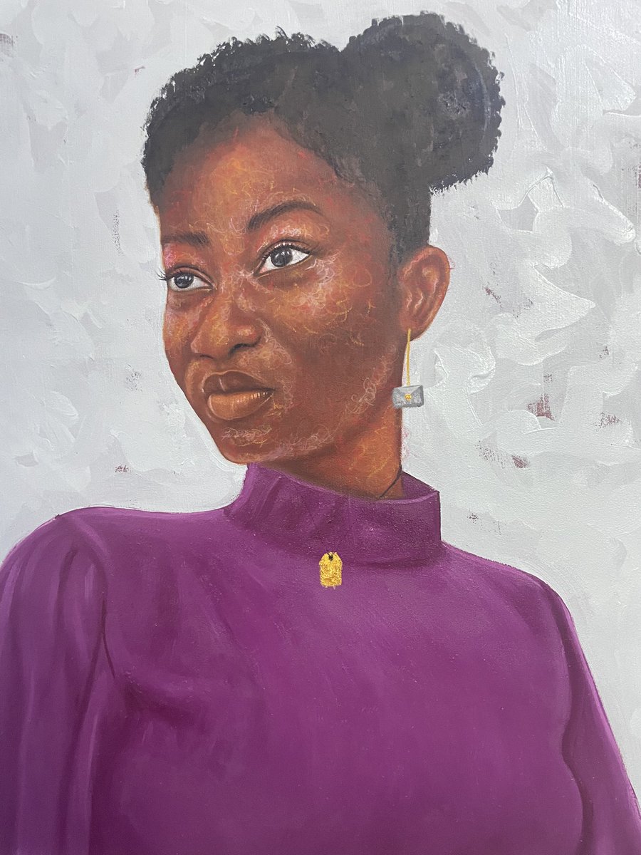 hammedsaoban's tweet image. Melanin is Luxury II
Oil &amp;amp; acrylic on canvas
22" by 22 inches
2026
This series of 4 paintings is to encourage Nigerian and African women locally and diaspora to be confident and wear their melanin skin with high self esteem. 
#artist #africanart #artwork #contemporaryart #melanin