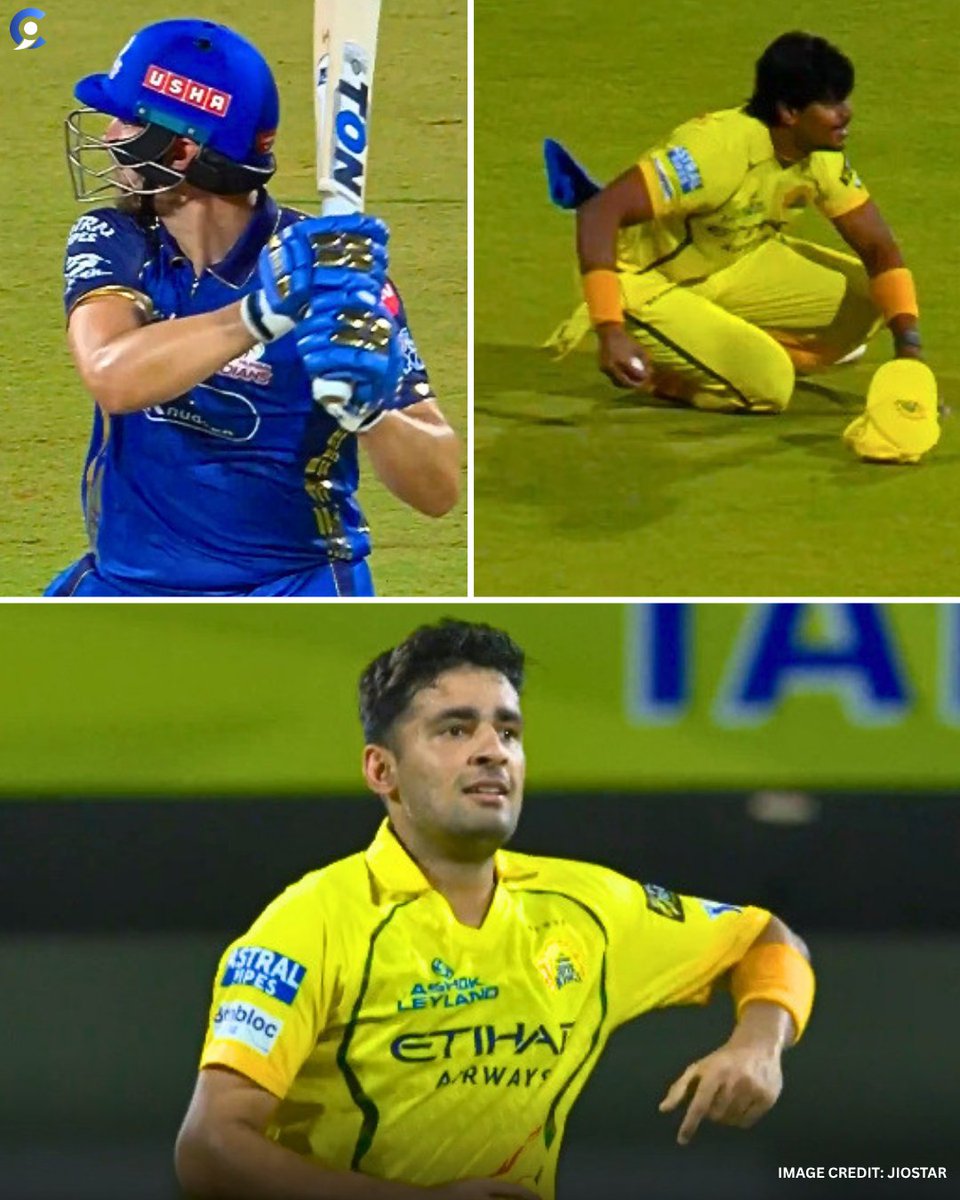 cricketimpluse's tweet image. Anshul Kamboj gets the dangerous Will jacks Wicket he goes for 1.☝️

MI  70/1  8.0 

#CSKvsMI #IPL2026 #CricketImpluse