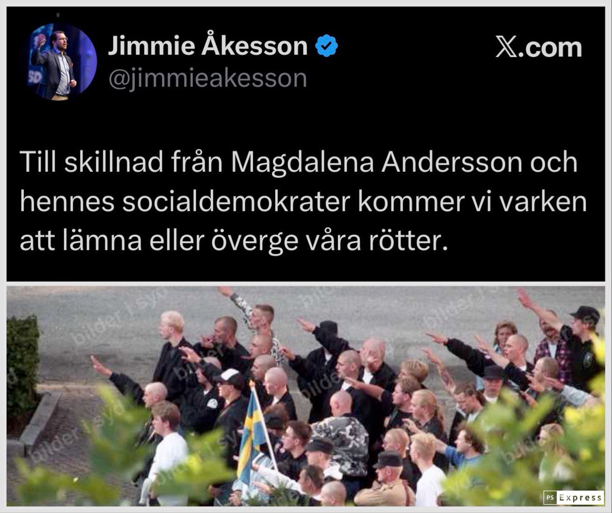 SD kamouflerade nazismen med fascism, bytte judehatet mot muslimhat och ersatte den biologiska rasismen med kulturrasism. 

Same shit different names. 

#svpol #val2026