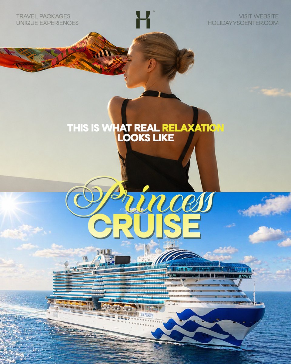 holidayscenterr's tweet image. Leave the noise behind ✨

Wake up to calm oceans,
spend your days in comfort,
and end them with breathtaking views.

That’s the Princess Cruises experience 🚢

Starting from $120
Book now.

#Holidayscenter #TravelEasy #BookYourTrip #TravelPlanning #Cruises