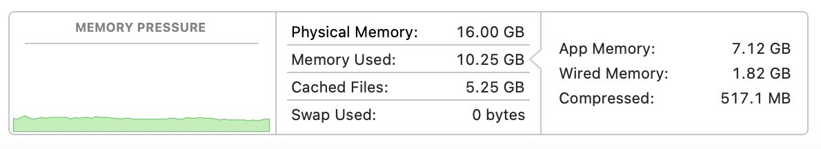 Safari
6.87 GB memory
3.54 GB app memory

Chrome
10.25 GB memory
7.12 GB app memory