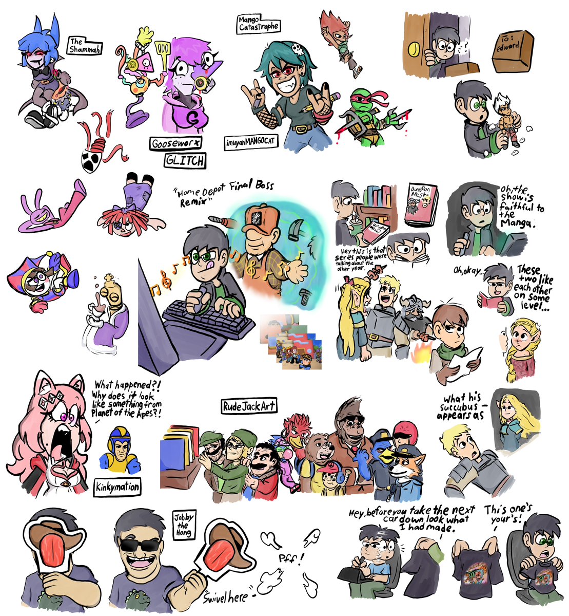 edward18517's tweet image. Final doodles of things I saw/experienced making the comic.

Comic trailer: m.youtube.com/watch?v=OUXHp0…

Comic: patreon.com/collection/156…

Gallery: deviantart.com/warahi/gallery

#art #fanart #amazing digital circus @GooseworxMusic @The_Shammah @JobbytheHong #anime #manga #Nintendo #lol