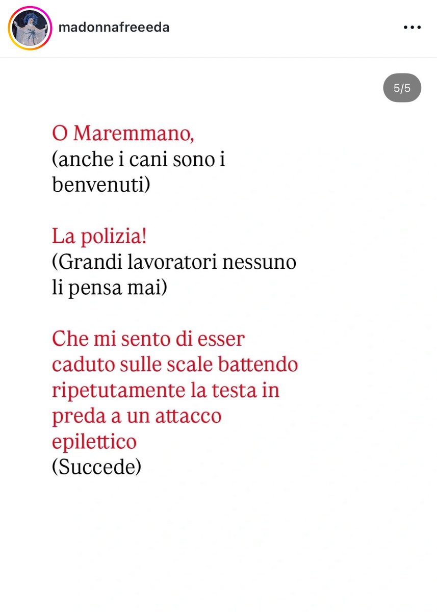sto schiattando miglior post che ho letto a riguardo 😭

(e il conduttore ha pure messo like)