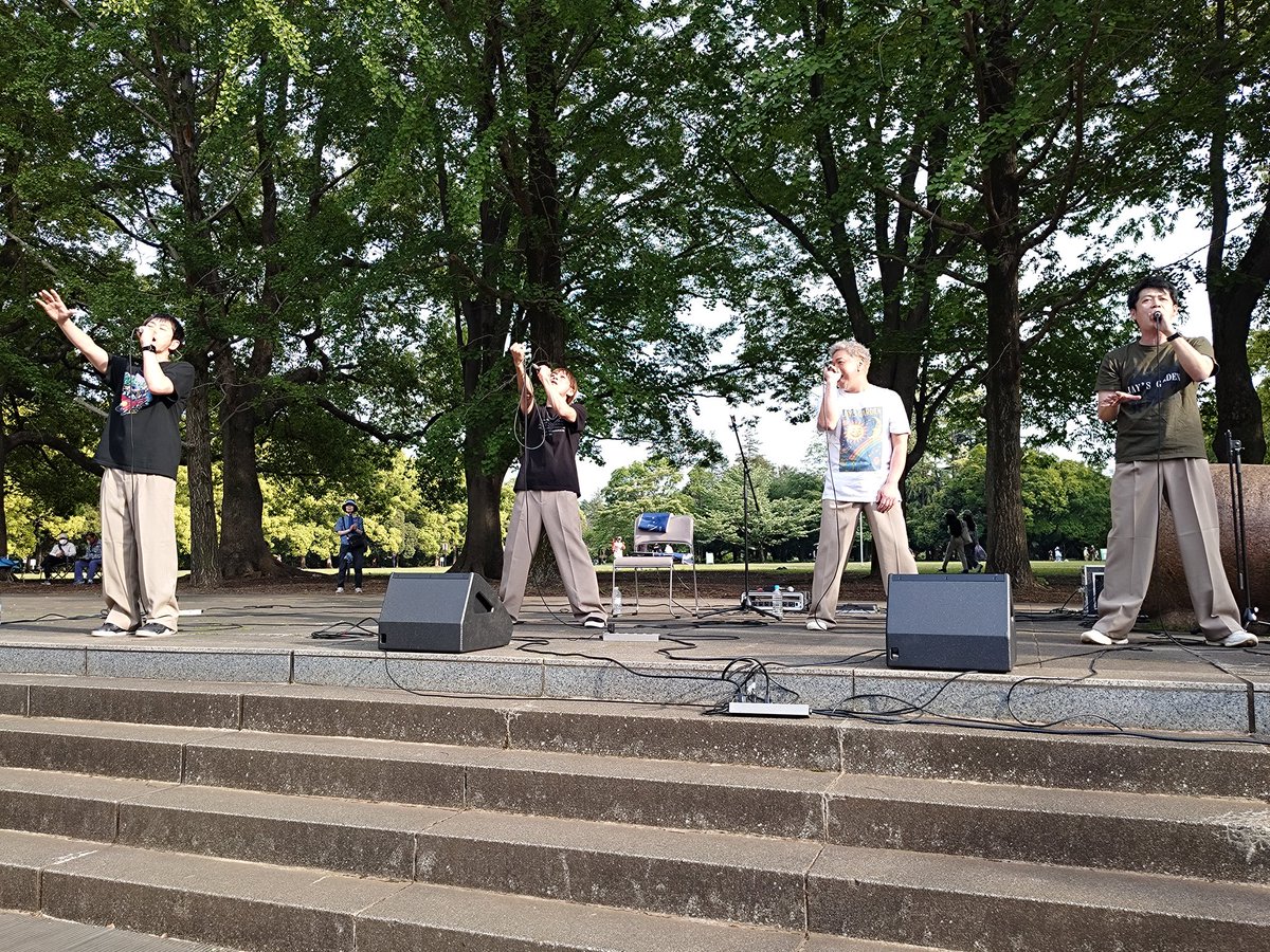 stm_toko's tweet photo. 航空公園の溢れる緑の中　#MUSEGreenPerformanceStage2026

良い天気☀️素敵な音楽🎸美味しい料理🍴今年も楽しかった😄
ファン友さん達ともお話しできて癒された😊
来年も開催希望です‼️

#市民文化センターミューズ
#斉藤慶
#JAYSGARDEN https://t.co/7yK8h6eA6b