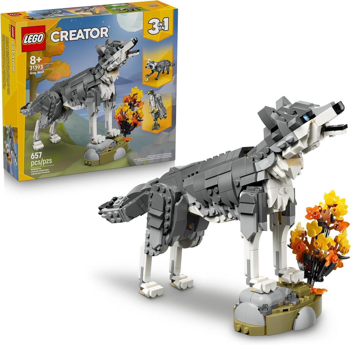 Wario64's tweet photo. LEGO Creator 3 in 1 Forest Animals: Gray Wolf Set up for preorder on Amazon ($49.99) https://t.co/SjpT4AZ2I7
LEGO Store https://t.co/vOda6kw7YF #ad https://t.co/Yp6XE2OwCp