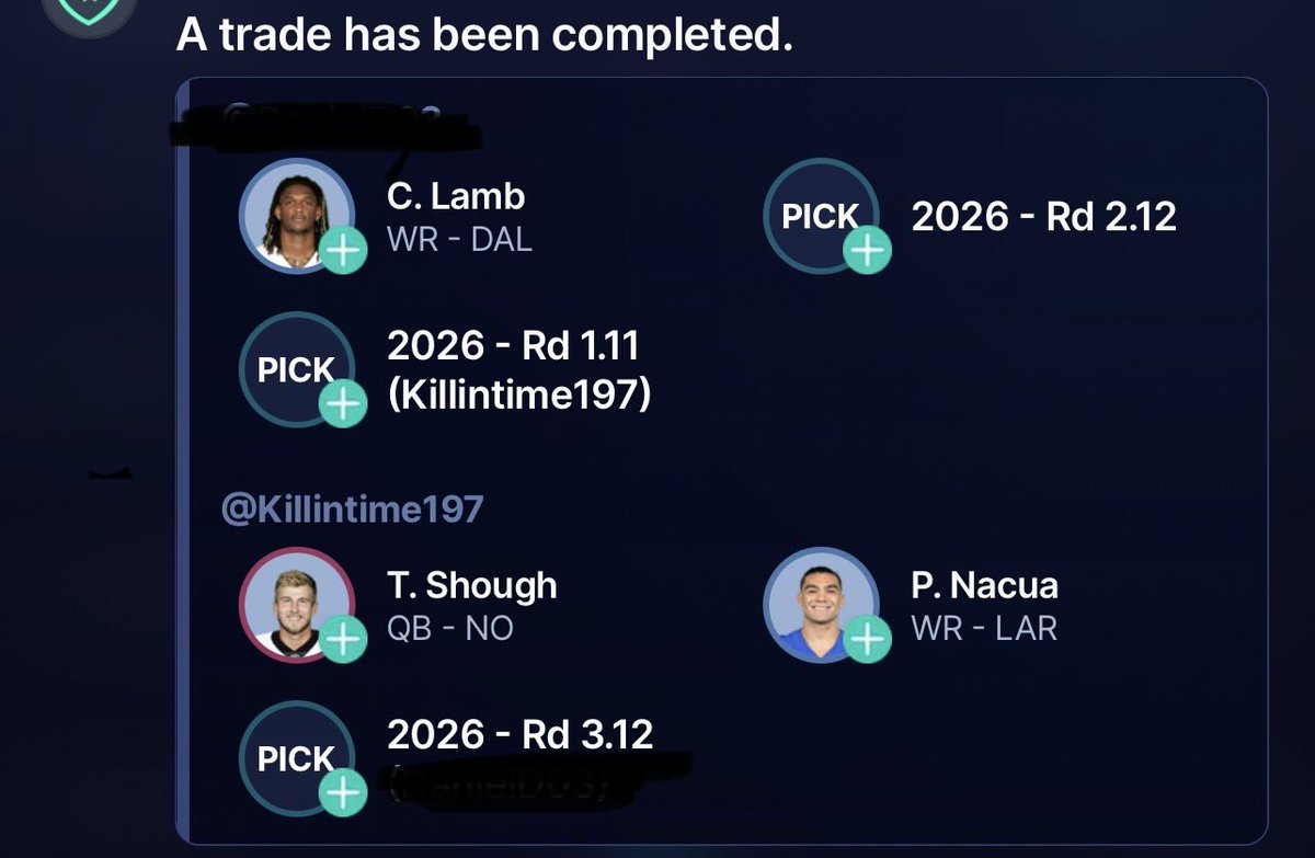 killintime197's tweet photo. 12T S11 SF PPR 0.75TEP Bestball https://t.co/mSxM3JKIkz