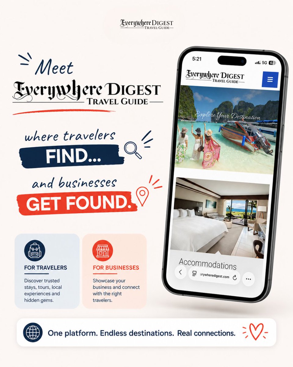 EverywhereBuddy's tweet image. Planning a trip shouldn’t feel like a full-time job. 🌍✈️
Skip the endless tabs, random blogs, and guesswork.

Find everything you need — all in one place.
Your perfect itinerary starts here.

👉 Explore smarter with EveryWhereDigest
#TravelTok #ReelItFeelIt #TravelInspo