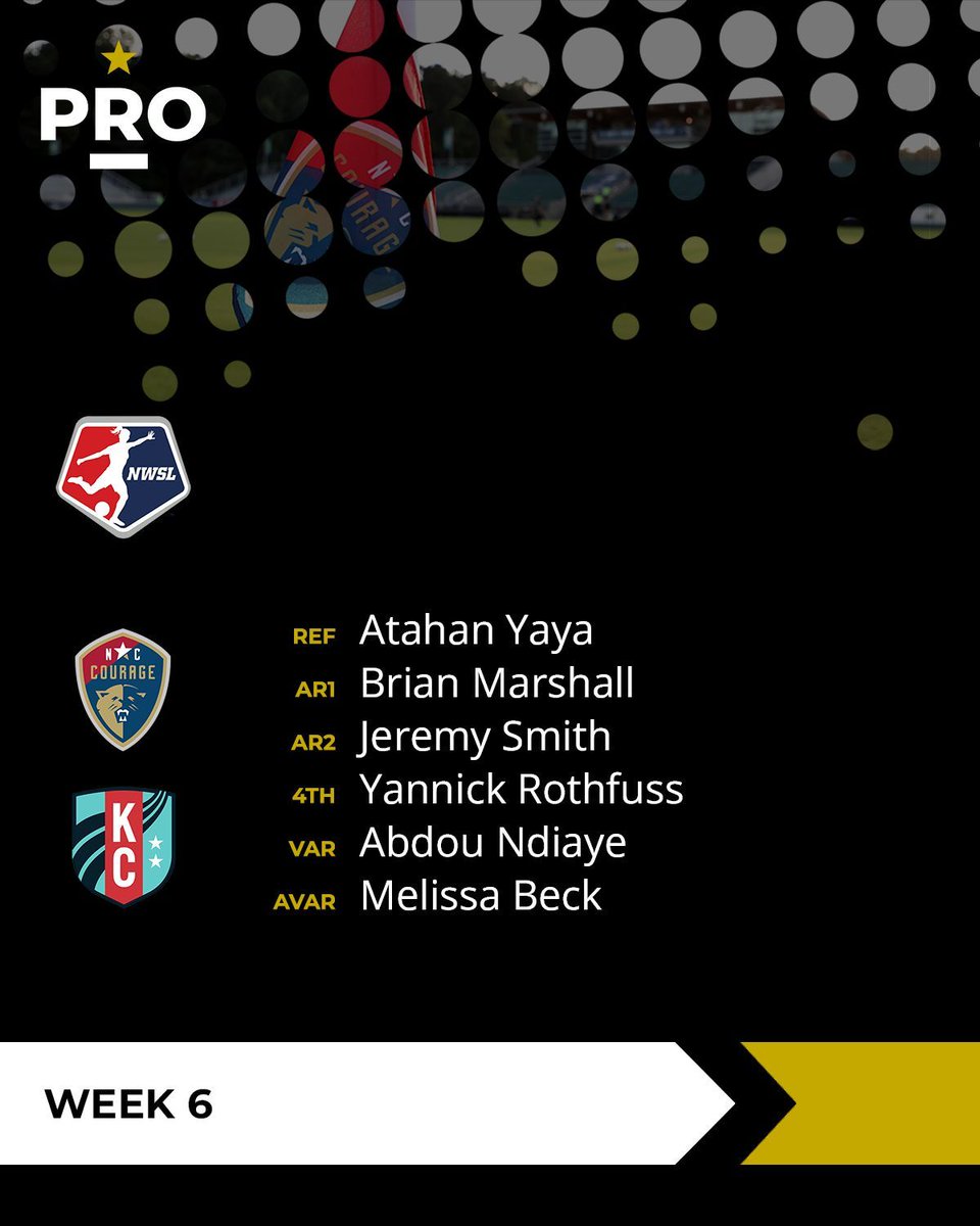 PROreferees's tweet image. ⚽// @TheNCCourage vs @thekccurrent (6:30PM ET)

#PRO | #NWSL | #ForTheLove | #KCBABY