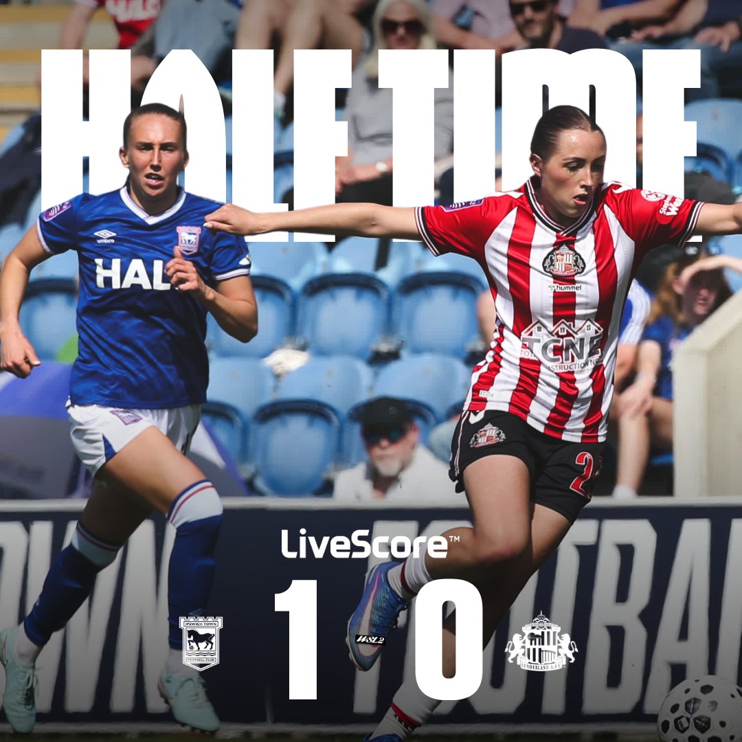 SAFCWomen's tweet image. ⏯️ Behind at the interval. 

#IPSSUN | #WSL2