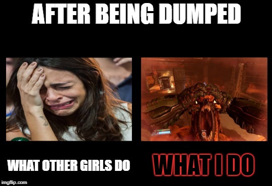 CultistofHera's tweet photo. There are some advantages for being a Doom fangirl
Very old meme by me
#doom #doommeme #doom2016 #doomcommunity https://t.co/wkJydBCEFR