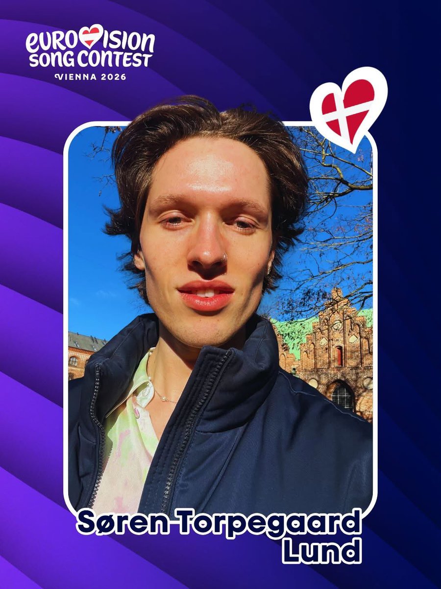 RTelevisionUK's tweet image. Søren Torpegaard Lund is representing Denmark at this year’s Eurovision Song Contest with the song “Før Vi Går Hjem”🇩🇰

#Eurovision #UnitedByMusic #SørenTorpegaardLund