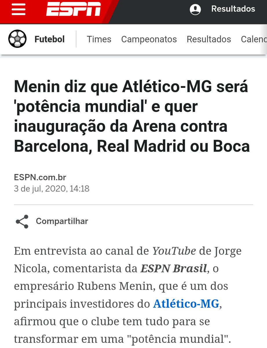 <a href="/HenriquevRocha/">HENRIQUE ROCHA</a> Só falta vc dizer que foi a torcida que falou essa "pérola"