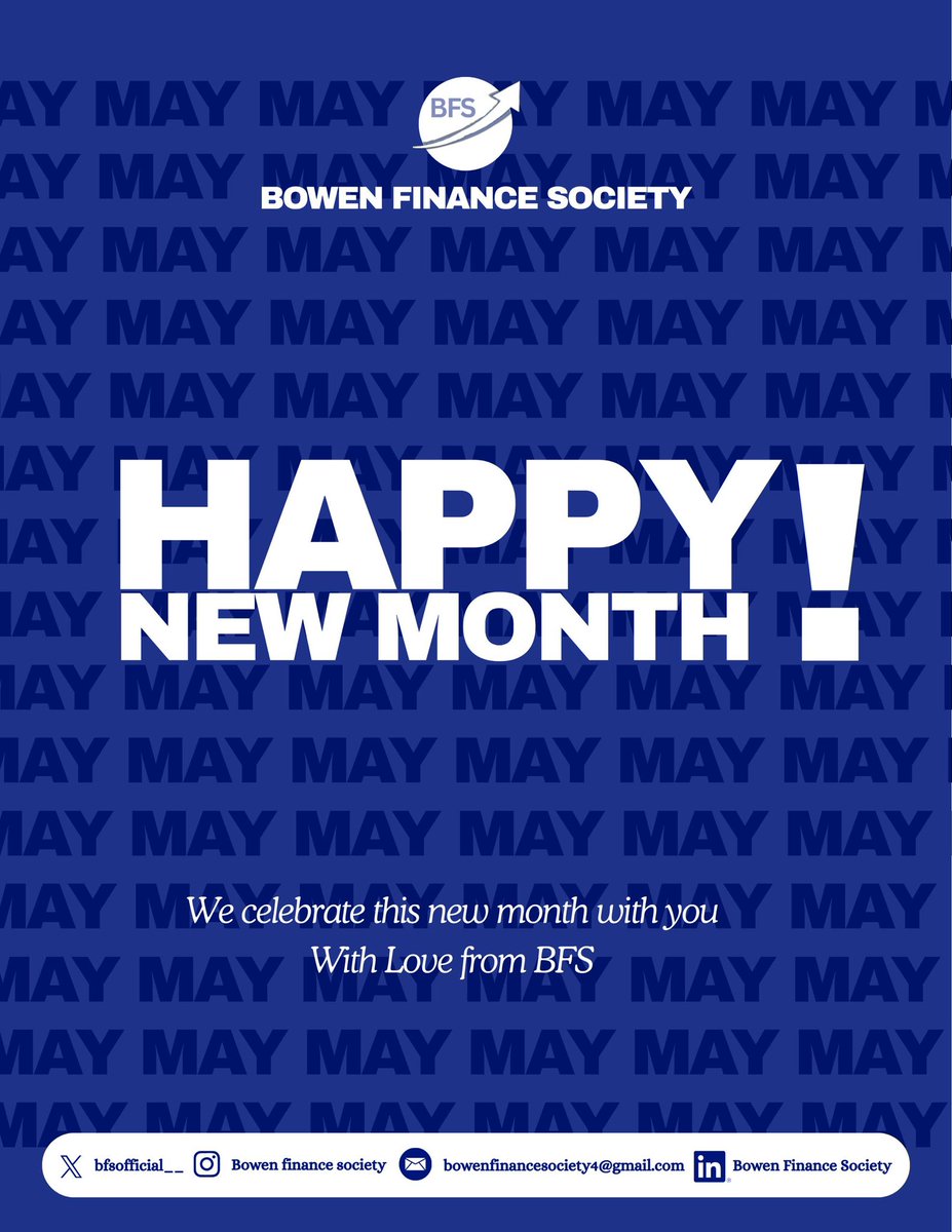 bfsofficial__'s tweet image. Happy new month from all of us at BFS💙
#Newmonth #BFS #BowenFinaceSociety