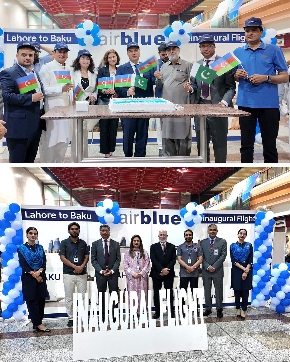 IamAbrarRana's tweet photo. Alhmdulillah the launch of direct Lahore–Baku flights by Airblue is more than enhanced connectivity. It is a bridge of trust, shared vision, &amp; mutual prosperity. This important initiative will further strengthen people-to-people ties, trade, &amp; tourism between our nations. 🇵🇰🤝🇦🇿 https://t.co/KqxFTkiwr8
