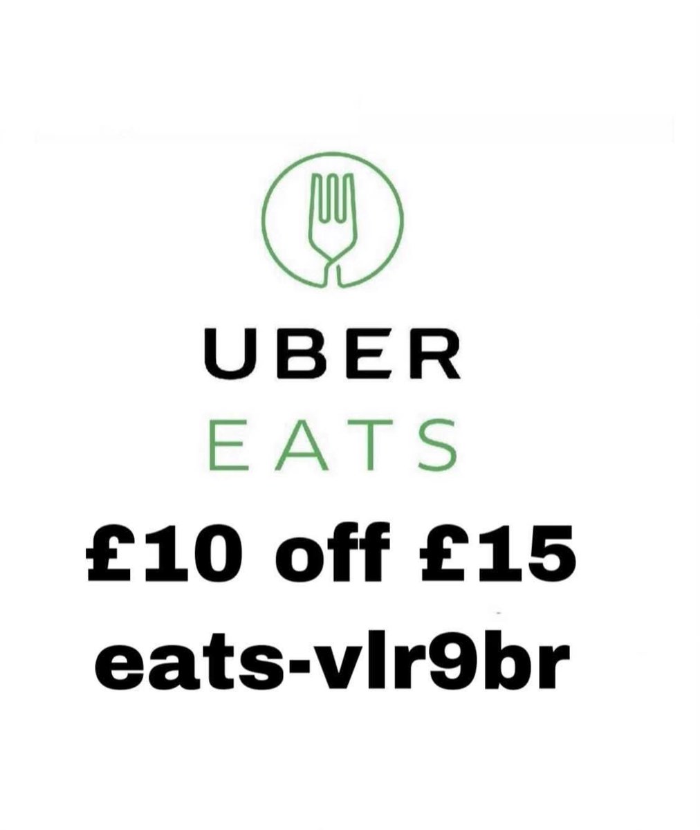 Riyad_Drive's tweet photo. Uber eats code eats-vlr9br
£10 off £15

#food #free #freefood #UberEatsPromoCode #UberEats #ubercode #UberEatscode #ubereatsuk #promocode #london #uk #coupon #coupons #couponcodes #foodpromocode #cheap #Fooddiscount #Discount #JustEat #FivePoundMeal #moneyoff  #KFC #Mcdonalds https://t.co/m8DaU4fXZ0