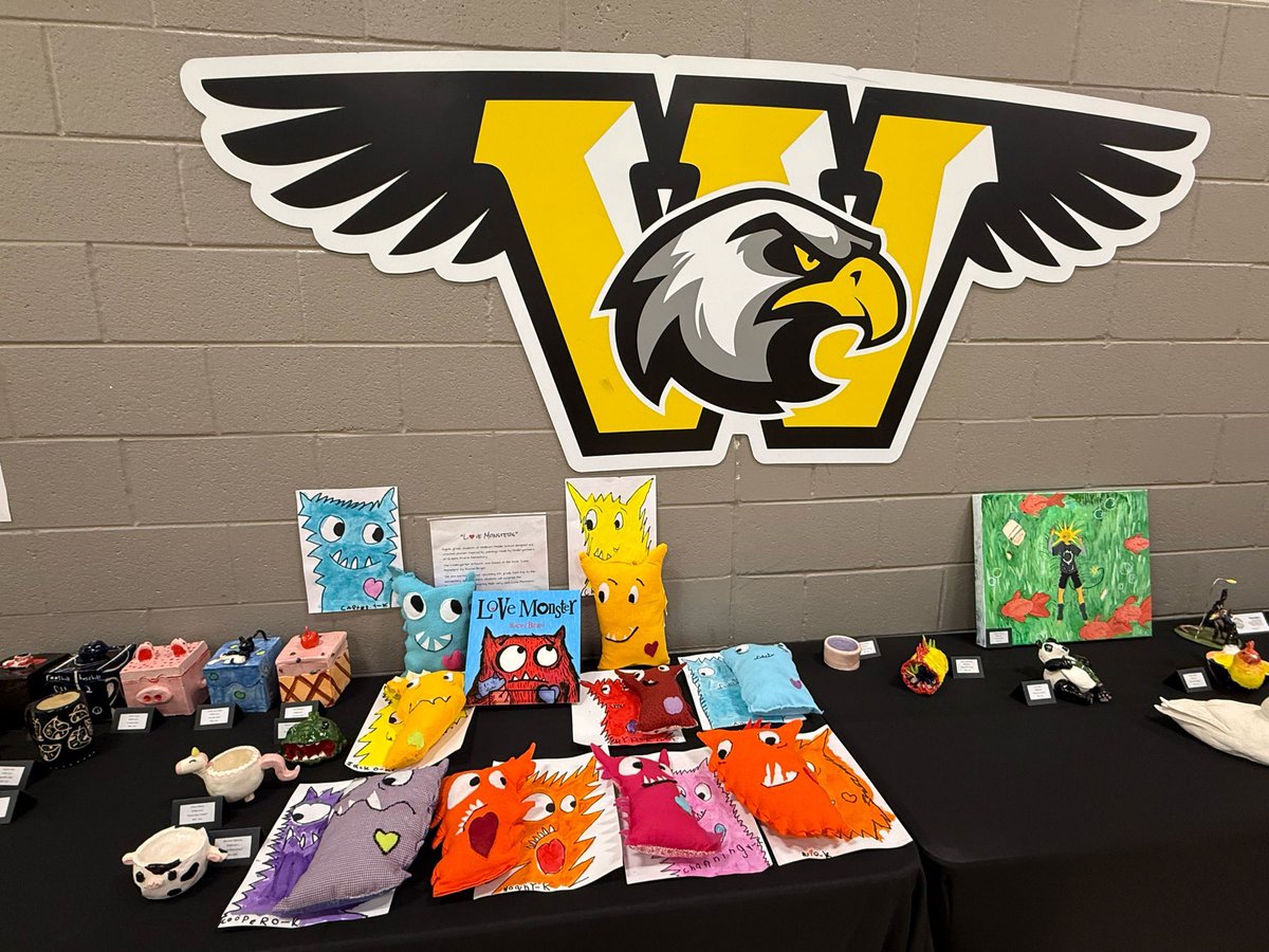 Wellborn_MS's tweet photo. Our Warhawks are putting their creativity on full display! 🎨🔥

We’re proud to host the CSISD Art Show right here on our campus, showcasing the remarkable talent, imagination, and hard work of our student artists.

🖤💛

#WMSwarhawks #SuccessCSISD https://t.co/rtD8rMLLrE